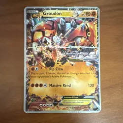 Pokemon Groudon EX Ultra Rare Holo XY Primal Clash 85/160 180 HP Massive Rend - Image 1