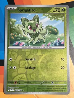Sprigatito Reverse Holo - 013/198 - Scarlet & Violet Base Pokemon NM - Image 1