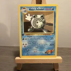 Misty's Poliwhirl 1st Ed 53/132 Uncommon WOTC Gym Heroes Pokemon - Image 1