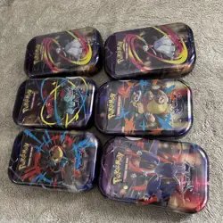 Pokemon factory sealed Mega Evolutions Mini Tins 2 Packs Per Tin - Image 3