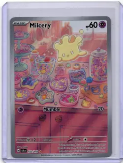 Pokemon Milcery 152/142 Illustration Rare Scarlet & Violet NM - Image 1