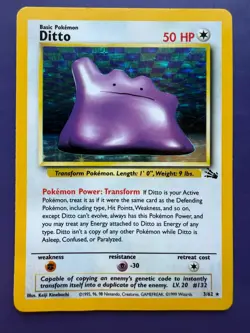 Ditto #3 Pokemon Fossil Holo - Image 1