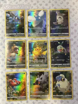 Pokemon TCG Crown Zenith Galarian Gallery NM Full Art Set 9 GG26 - GG34 Pikachu - Image 1