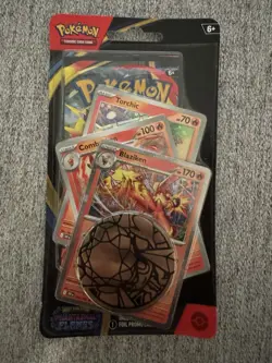 Pokemon TCG Phantasmal Flames Premium Checklane Blister [Blaziken] Sealed - Image 1