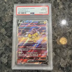 2023 POKEMON SWORD & SHIELD CROWN ZENITH #GG41 FULL ART/RAIKOU V PSA 10 - Image 1