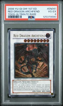 Yu-Gi-Oh Red Dragon Archfiend TDGS-EN041 Ultimate Rare 1st Edition - Image 1