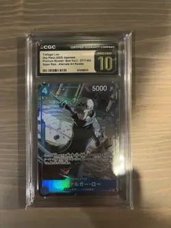 One Piece Trafalgar Law CGC Pristine 10 ST17-002 PRB02 SR Alt Art Japanese - Image 1