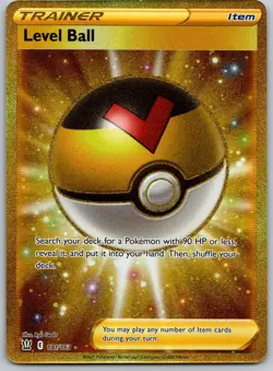 Level Ball - 181/163 - Pokemon Battle Styles Sword & Shield Secret Rare Card LP - Image 1