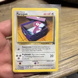 Pokemon Card - Porygon 1st Edition Team Rocket 48/82 Uncommon LP - Image 1