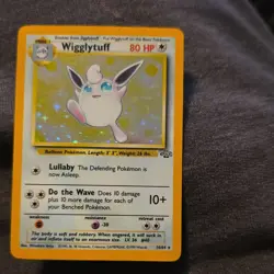 Pokemon Jungle 16/64 Holo Rare 80 HP Wigglytuff TCG Card English - Image 1