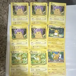 Pokemon TCG Base Set Pikachu Raichu 2016/2015 Card Lot 9 Cards all Together. - Image 1