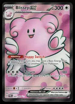Blissey ex 201/167 Ultra Rare Twilight Masquerade Pokemon Card - Image 1