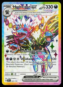 Hydreigon ex 223/191 Ultra Rare Surging Sparks Pokemon Card - Image 1