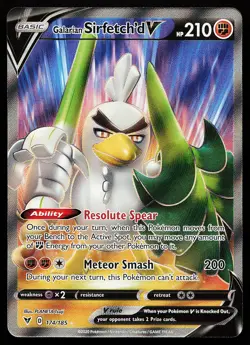 Galarian Sirfetch'd V 174/185 Ultra Rare Vivid Voltage Pokemon Card - Image 1