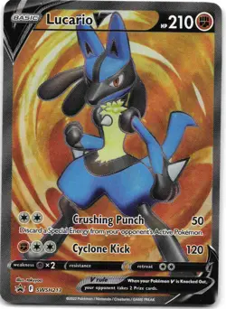 Lucario V - Promo SWSH: Sword & Shield Promo Cards SWSD Fighting Holo SWSH213 NM - Image 1