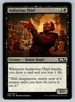Audacious Thief Magic the Gathering Core Set 2020 M20 MTG Card FREE SHIPPING ! - Image 1