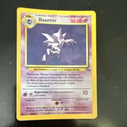 Pokemon Haunter 6/62 Fossil Holo Rare Unlimited English HP50 1999 Card - Image 1