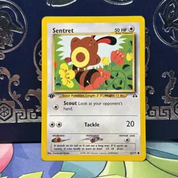 1st Edition SENTRET 63/75 Neo Discovery Set - Pokemon WOTC Vintage Card - NM - Image 1