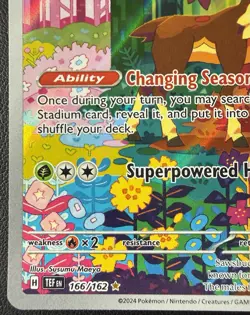 Pokemon TCG Sawsbuck Temporal Forces Illustration Rare Card 166/162 NM Condition - Image 5