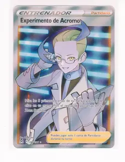 ~ESP~ SPANISH Experimento de Acromo (Colress) 190 Lost Origin Pokemon Card (G4) - Image 1