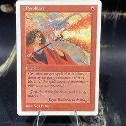 Magic the Gathering - Pyroblast - 5th Edition - LP - Clean - MTG Card - Image 1