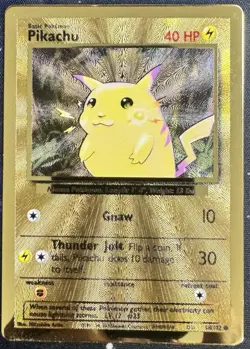 Pokemon TCG Metal Foil Charizard & Pikachu Cards Lot - 2 English Collectibles - Image 3