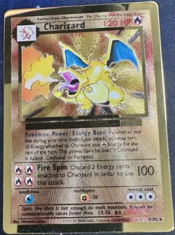 Pokemon TCG Metal Foil Charizard & Pikachu Cards Lot - 2 English Collectibles - Image 5