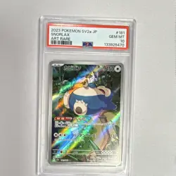 Snorlax Pokemon TCG Sv2a Card 151 181/165 Art Rare Holo PSA 10 2023 - Image 1
