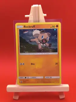 Rockruff SM120 Sun & Moon Holo Rare Black Star Promo Pokemon Card - Image 3