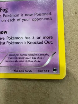 Pokemon TCG XY Breakthrough Gengar 60/162 Non-Holo Rare Card 2015 Lightly Played - Image 3