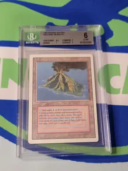 Magic MTG Volcanic Island Revised Edition Regular Rare - Image 1