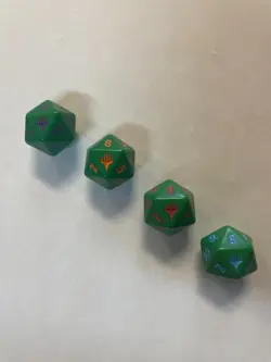 Teenage Mutant Ninja Turtles D20 Dice Set Green TMNT Dice Lot 4 - Image 2