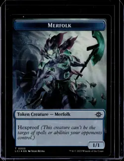 Gnome / Merfolk Token Foil - LCI - NM - MTG Magic the Gathering - Image 2