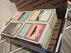 Magic the Gathering Vintage Old Basic Lands 300+ Bulk Lot Revised & 4th Edition - Image 2