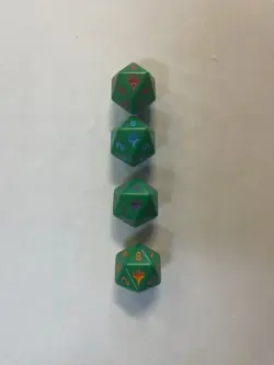 Teenage Mutant Ninja Turtles D20 Dice Set Green TMNT Dice Lot 4 - Image 2