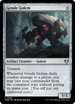 MTG Geode Golem ** Commander Masters ** English - Image 1