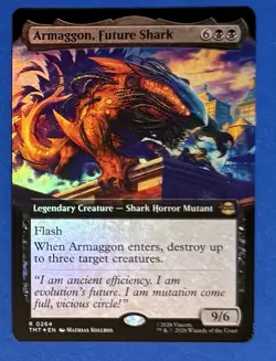 Armaggon, Future Shark (Extended Art Foil) MTG Teenage Mutant Ninja Turtles TMT - Image 1
