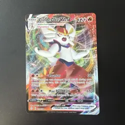 Pokemon TCG Cinderace VMAX Shining Fates 019/072 Holo Ultra Rare - Image 1