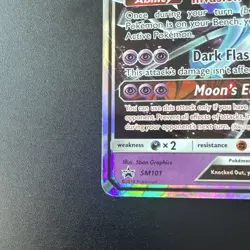 2018 Pokemon TCG SM101 Dawn Wing Necrozma GX Black Star Promo #SM101 - Image 4
