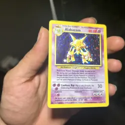 Pokemon TCG Alakazam Base Set 1/102 Holo Unlimited Holo Rare - Image 3