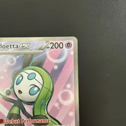 Pokemon Card Meloetta Ex 159/086 Black Bolt Full Art Ultra Rare NM - Image 3