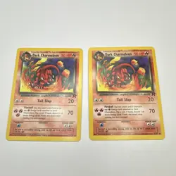 Pokemon Team Rocket Card Lot 2000 Dark Charmeleon x2 English Nintendo Wizards - Image 1