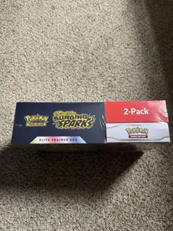 Pokemon Surging Sparks 2 Pack Booster Trainer Box and Booster Bundle - Image 2
