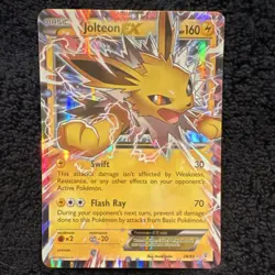Pokemon Jolteon EX Generations 28/83 HP160 Basic Ultra Rare Holo Lightning - Image 1