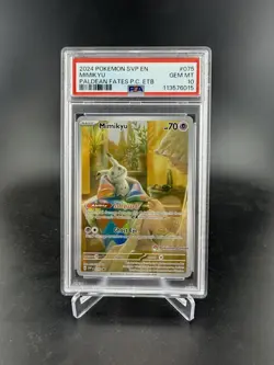 Mimikyu Paldean Fates Pokemon Center Stamp Promo 075 - SVP EN - PSA 10 - Image 1