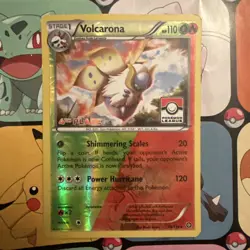 Pokemon Volcorona 15/114 4th Place League challenge Stamped Promo LP - Image 2