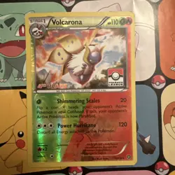 Pokemon Volcorona 15/114 4th Place League challenge Stamped Promo LP - Image 3
