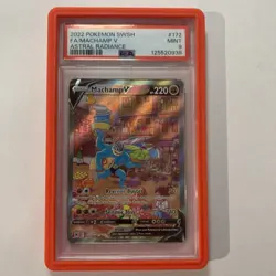 2022 POKEMON SWORD & SHIELD ASTRAL RADIANCE #172 FULL ART/MACHAMP V PSA 9 - Image 1