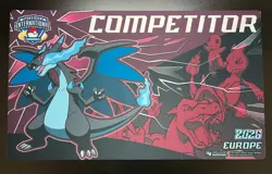 Pokemon - Mega Charizard X Play Mat [EUIC London 2026 Competitor Exclusive] - Image 1