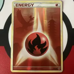 Pokemon Fire Energy 89/95 Call of Legends Holo Common LP - Image 1